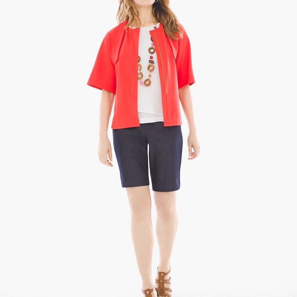 Chicos Twill Ponte Jacket - image 2